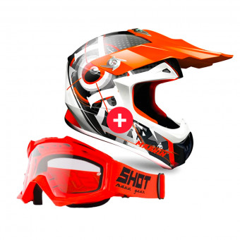 Casque Motocross Torx Marvin 3 Eyes Neon Orange Grey + Assault Neon Orange Casque Motocross Torx Marvin 3 Eyes Neon Orange Grey + Assault Neon Orange