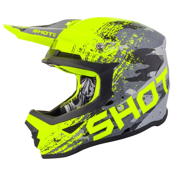 Motocross SHOT Furious Counter Grey Neon Yellow