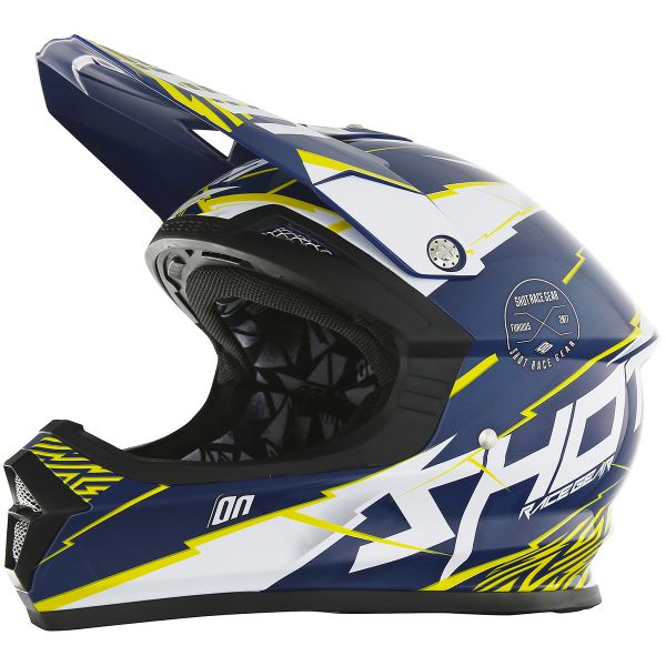 Motocross SHOT Furious Infinity Blue Yellow