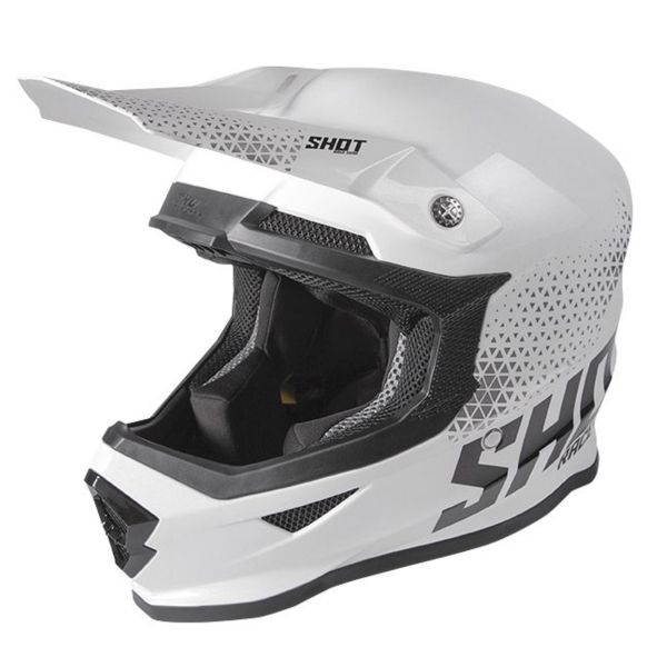 Motocross SHOT Furious Raw White Black