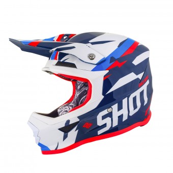 Motocross SHOT Furious Score Blue Neon Orange