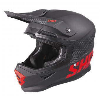Casque Motocross SHOT Furious Trust Black Red Matt Casque Motocross SHOT Furious Trust Black Red Matt