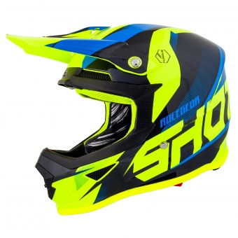 Motocross SHOT Furious Ultimate Blue Yellow