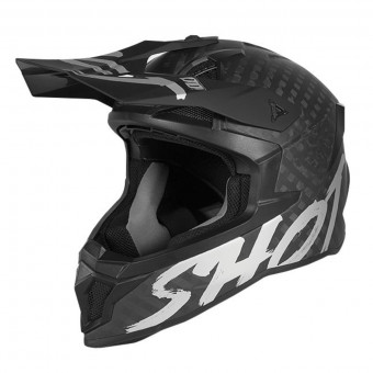 Motocross SHOT Lite Carbon Silver Matt