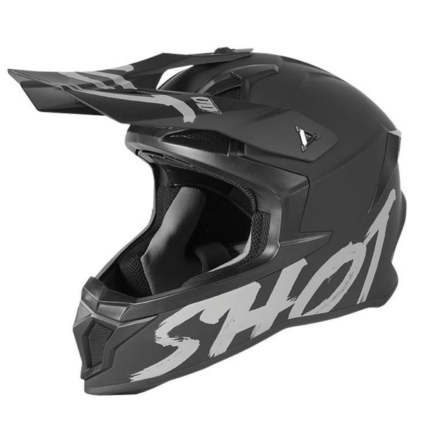 Motocross SHOT Lite Solid Black Matt