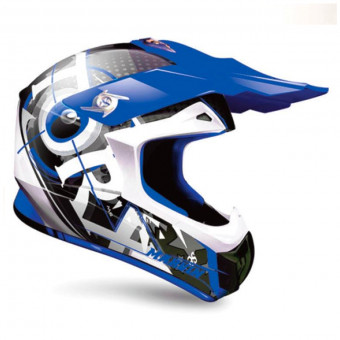 Motocross Torx Marvin 3 Eyes Blue White Matt