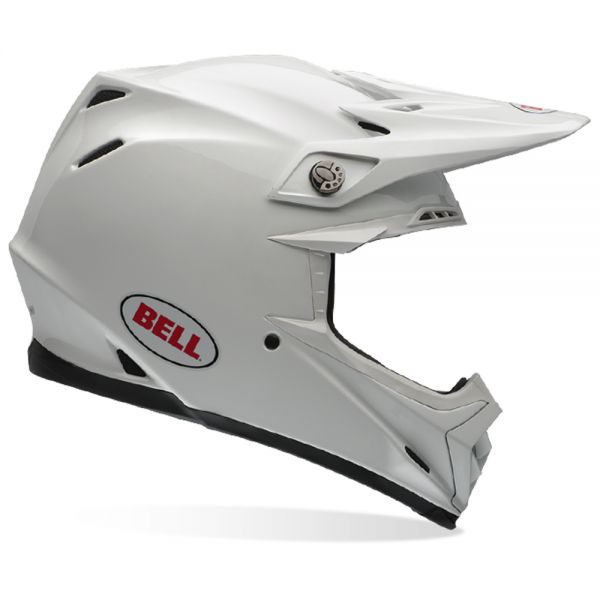 Motocross Bell Moto-9 Carbon Flex Solid White