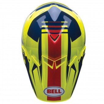 Bell Moto-9 Flex Carbon Vice Blue Yellow