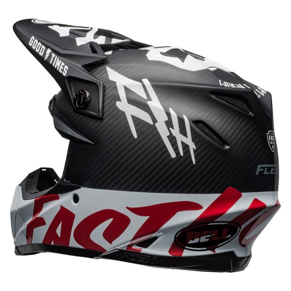Bell Moto-9 Flex Fasthouse WRWF Black White Red