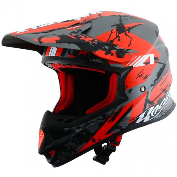 Motocross Astone MX 600 Giant Matt Black Red