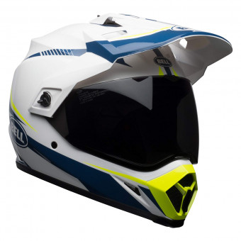 Motocross Bell MX-9 Adventure Mips Torch White Blue Yellow