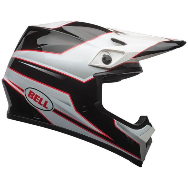 Motocross Bell MX-9 Mips Stryker Black White