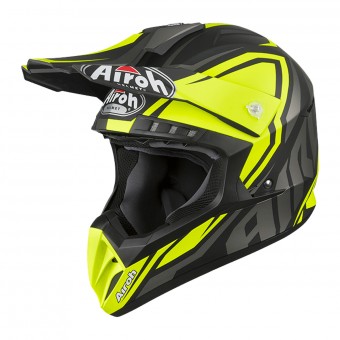 Motocross Airoh Switch Impact Matt Yellow