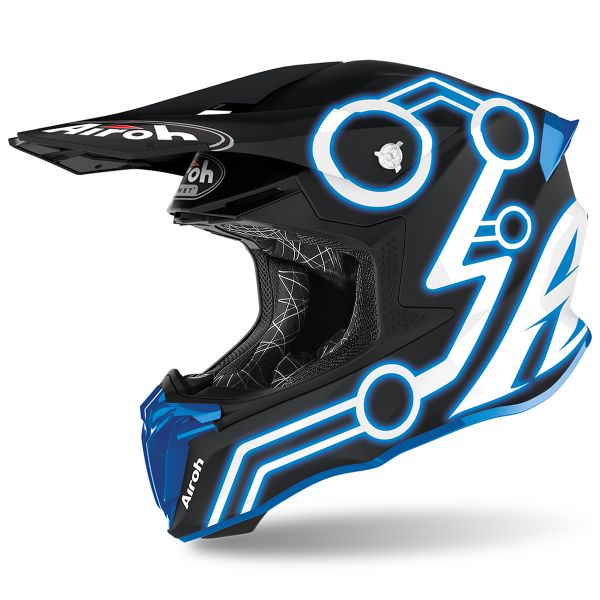 Motocross Airoh Twist 2.0 Neon Blue Matt