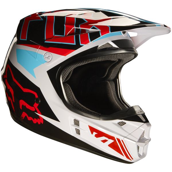 Motocross FOX V1 Falcon Grey Red 037