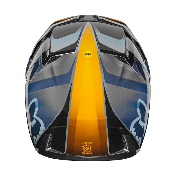 FOX V3 Motif Blue Silver