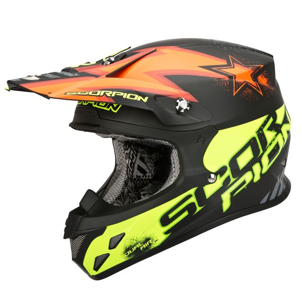 Motocross Scorpion VX-20 Air Magnus Orange Yellow Fluo