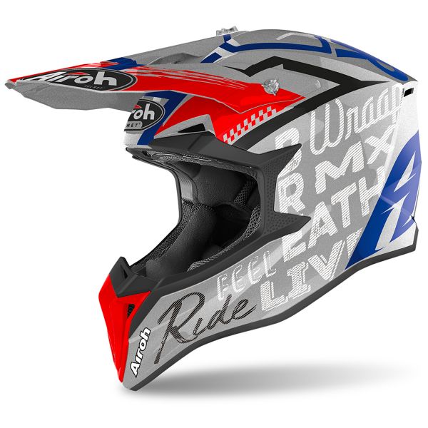 Motocross Airoh Wraap Street Grey Metal