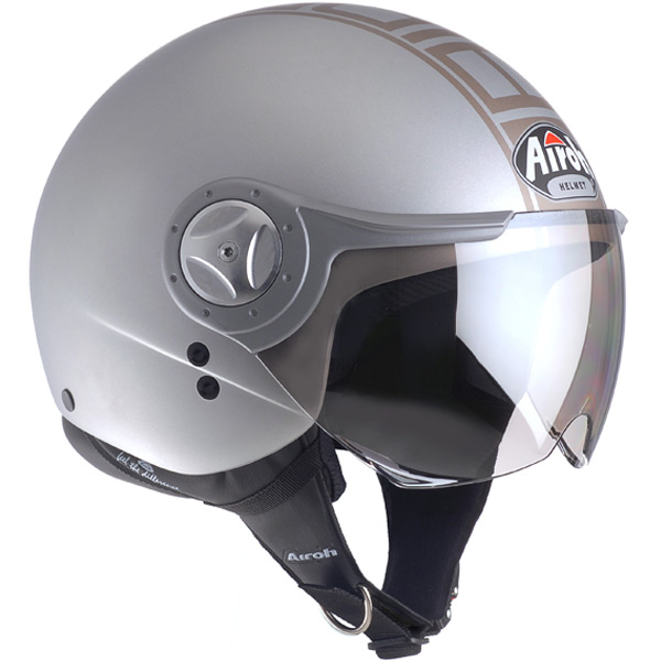 Open Face Airoh Naked Luxe Grey Grey N8GG
