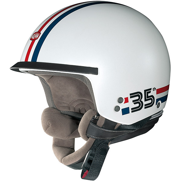 Motorcycle Helmet Nolan N20 Peak 35th Anniversary Pearl White 18