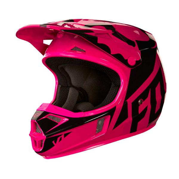 Kids FOX V1 Race Black Pink Kids