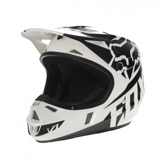 Kids FOX V1 Race Black White kids