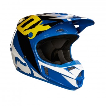 Kids FOX V1 Race Blue White kids