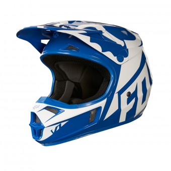 FOX V1 Race Blue White kids