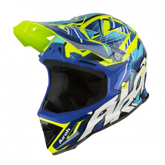 Kids Airoh Archer Bump Blue Yellow