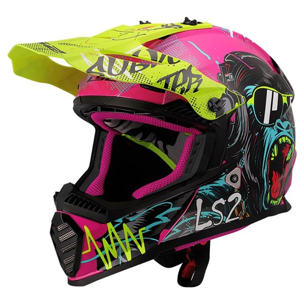 Kids LS2 Fast II Mini Gorilla Purple MX437 Kids LS2 Fast II Mini Gorilla Purple MX437