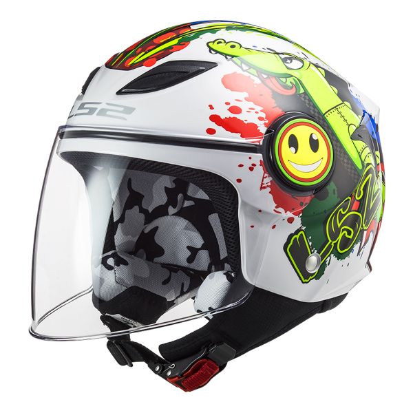 Kids LS2 Funny Croco White OF602