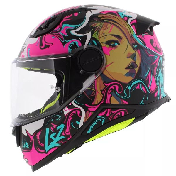 Kids LS2 Kid Cyberg Purple Cyan FF812