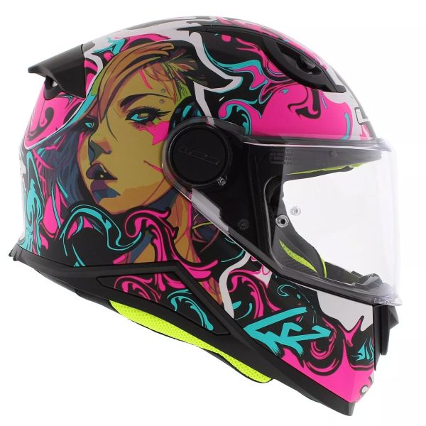 LS2 Kid Cyberg Purple Cyan FF812