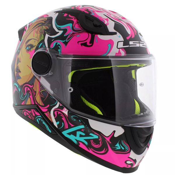 LS2 Kid Cyberg Purple Cyan FF812