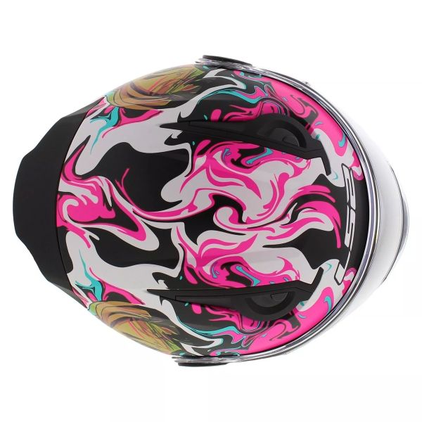 LS2 Kid Cyberg Purple Cyan FF812