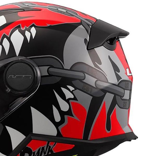 LS2 Kid Punk Grey Red FF812