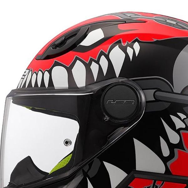 LS2 Kid Punk Grey Red FF812