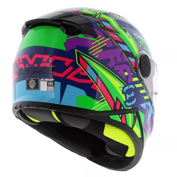 LS2 Kid Svent Blue Green FF812