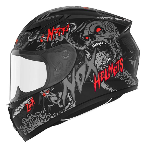 Kids NOX N731 Zumbi Matt Black Red Kids NOX N731 Zumbi Matt Black Red