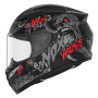 Casque Kids NOX N731 Zumbi Matt Black Red