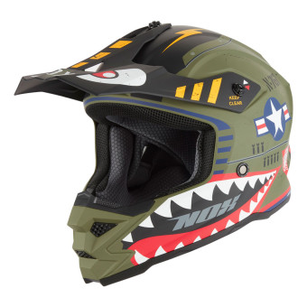 Casque Kids NOX N761 Fighter Kaki Mat
