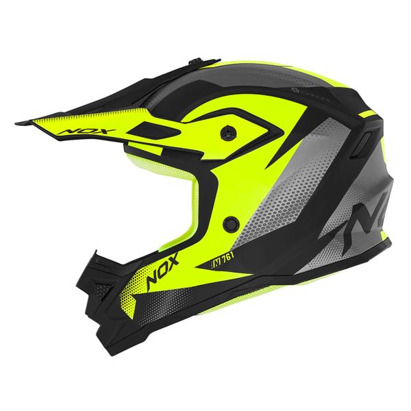 Kids NOX N761 Fusion Matt Black Neon Yellow