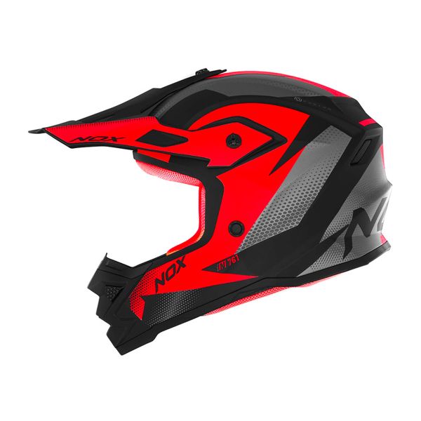Kids NOX N761 Fusion Matt Black Red