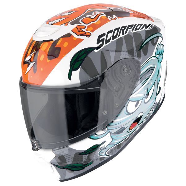 Kids Scorpion Exo-Jnr Air The4elements White Blue Orange