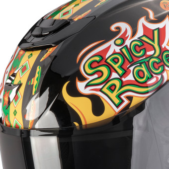 Scorpion Exo-Jnr Air Yucatan Black Yellow Red