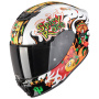 Casque Kids Scorpion Exo-Jnr Air Yucatan White Orange Black