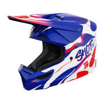 Kids SHOT Furious Kid Beast Blue Red Glossy 2.0