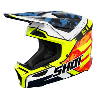 Kids SHOT Furious Kid Flash Blue Neon Yellow Glossy 2.0