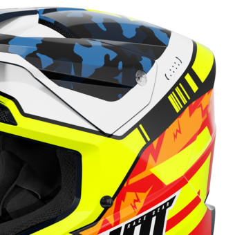 SHOT Furious Kid Flash Blue Neon Yellow Glossy 2.0