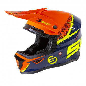Casque Kids SHOT Furious Storm Orange Blue Glossy Kids Casque Kids SHOT Furious Storm Orange Blue Glossy Kids
